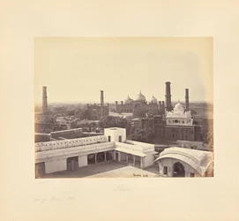 Lahore; veduta dal palazzo nel forte
