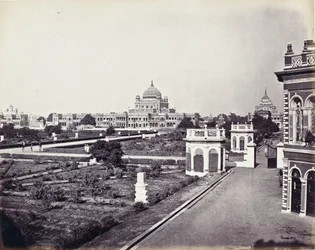 Veduta nel palazzo Qaisar Bagh
