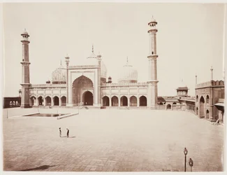Veduta di una moschea, c.1860 (stampa all