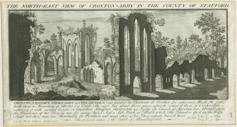 Abbazia di Croxden: incisione