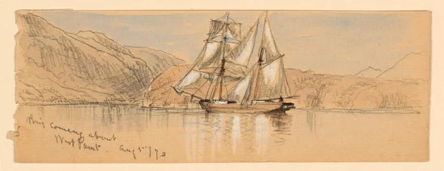 Brigantino virando, West Point