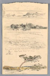 Disegno, schizzi da Sea Girt, New Jersey, settembre 1878