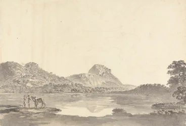 Figure vicino a un lago