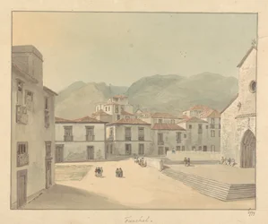 Funchal, Madeira: Una Piazza con una Chiesa