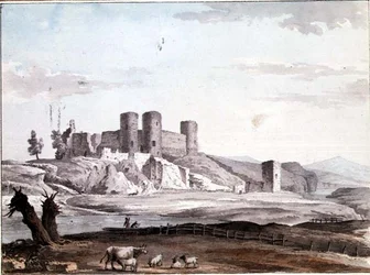 Castello di Rhuddlan dal ponte