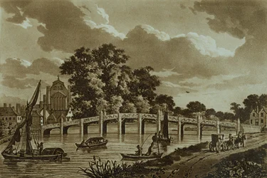 Ponte di Hampton Court, illustrazione da 