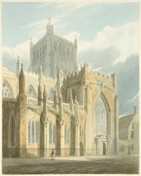 Vista nord della cattedrale di Bristol