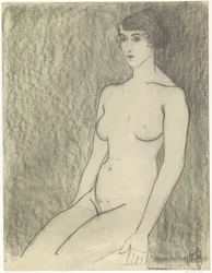 Nudo femminile seduto