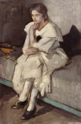 Ragazza in abito bianco