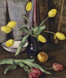 Natura morta con tulipani