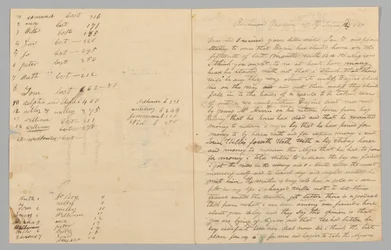 Lettera a Giles Saunders da Samuel Fox riguardo al commercio degli schiavi, 14 gennaio 1847