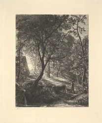 Il Cottage del Mandriano, o Tramonto, 1880