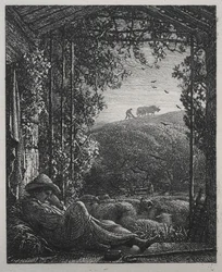 Il pastore dormiente, 1857