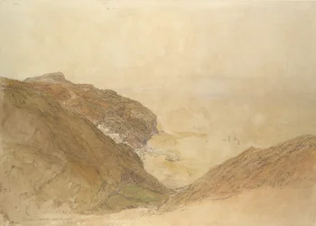 Veduta di Clovelly, Devon, ca. 1848-49