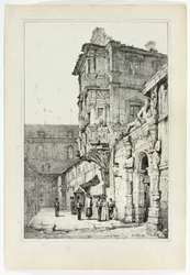 Ancien Palais, Bamberg, da facsimili di schizzi realizzati nelle Fiandre e in Germania