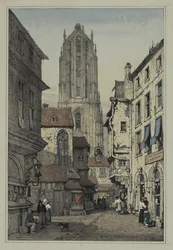 Facsimili di schizzi fatti nelle Fiandre e in Germania: Duomo, Francoforte