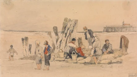 Pescatori sulla Spiaggia, Ostenda