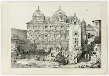 Parte del castello di Heidelberg