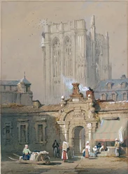La vecchia torre, Cattedrale di Colonia, inizio XIX secolo