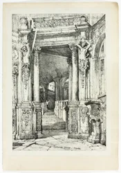 Palazzo Zwinger, Dresda, da facsimili di schizzi realizzati nelle Fiandre e in Germania