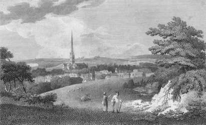 Salisbury, dalla London Road, 1805