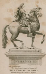 Statua di re Guglielmo III, ora eretta in St James