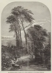 Il ruscello della brughiera, Esposizione della British Institution