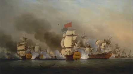 La vittoria del vice ammiraglio Sir George Anson al largo di Capo Finisterre