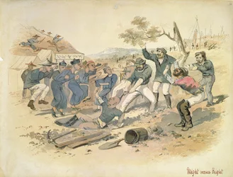 Potere contro diritto, 1861 circa (acquerello)