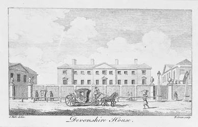 Casa Devonshire, inciso da Benjamin Green, 1761