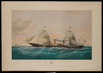 Il piroscafo postale reale Persia... Capitano C H E Jodkins (Inward Bound, al largo delle Skerries) Alla British and North American Royal Mail Steam Packet Company questa stampa è rispettosamente dedicata