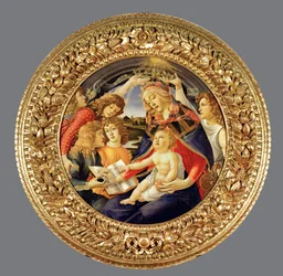 Incoronazione della Vergine Maria con cinque angeli