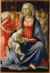 Madonna con Bambino e cinque angeli. Olio MI 478 ...