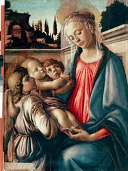 Madonna con bambino e due angeli