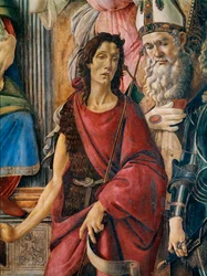 Pala di San Barnaba: la Madonna con il Bambino e santa Caterina d