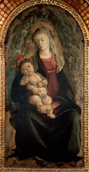 Vergine e Bambino in gloria circondati da angeli serafini (dettaglio)