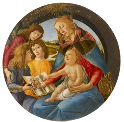 Italian: Madonna del Magnificat Madonna of the Magnificat