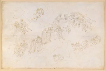 La Divina Commedia, Purgatorio V. Antipurgatorio, zona centrale: i moribondi che hanno perso la vita a seguito di un atto di violenza
