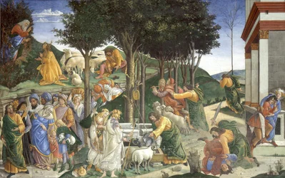 Scene dalla vita di Mosè, 1481-1482