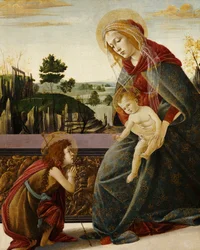 La Madonna e il Bambino con il giovane San Giovanni Battista in un paesaggio