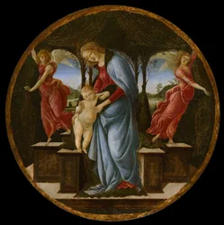 Vergine e Bambino con due angeli, 1485-95