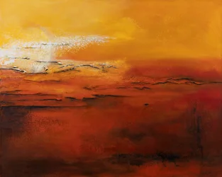 Tramonto, 2022 (tecnica mista su tela)