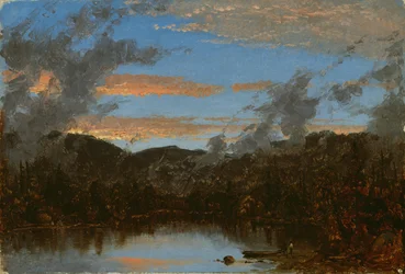 Nebbia che Sale al Tramonto nei Catskills, c.1861
