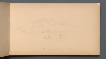 Taccuino, pagina 12: "Montagne Bianche dal piede di Randolph Hill"