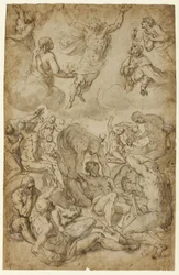 San Rocco e la Vergine che intercedono con Cristo a favore delle vittime della peste
