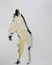 Schizzo dinamico di nudo