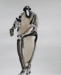 Elegante figura in piedi
