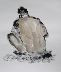 Schizzo espressivo di una figura nuda