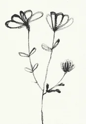 Schizzo floreale minimalista
