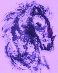 Lo spirito del cavallo viola